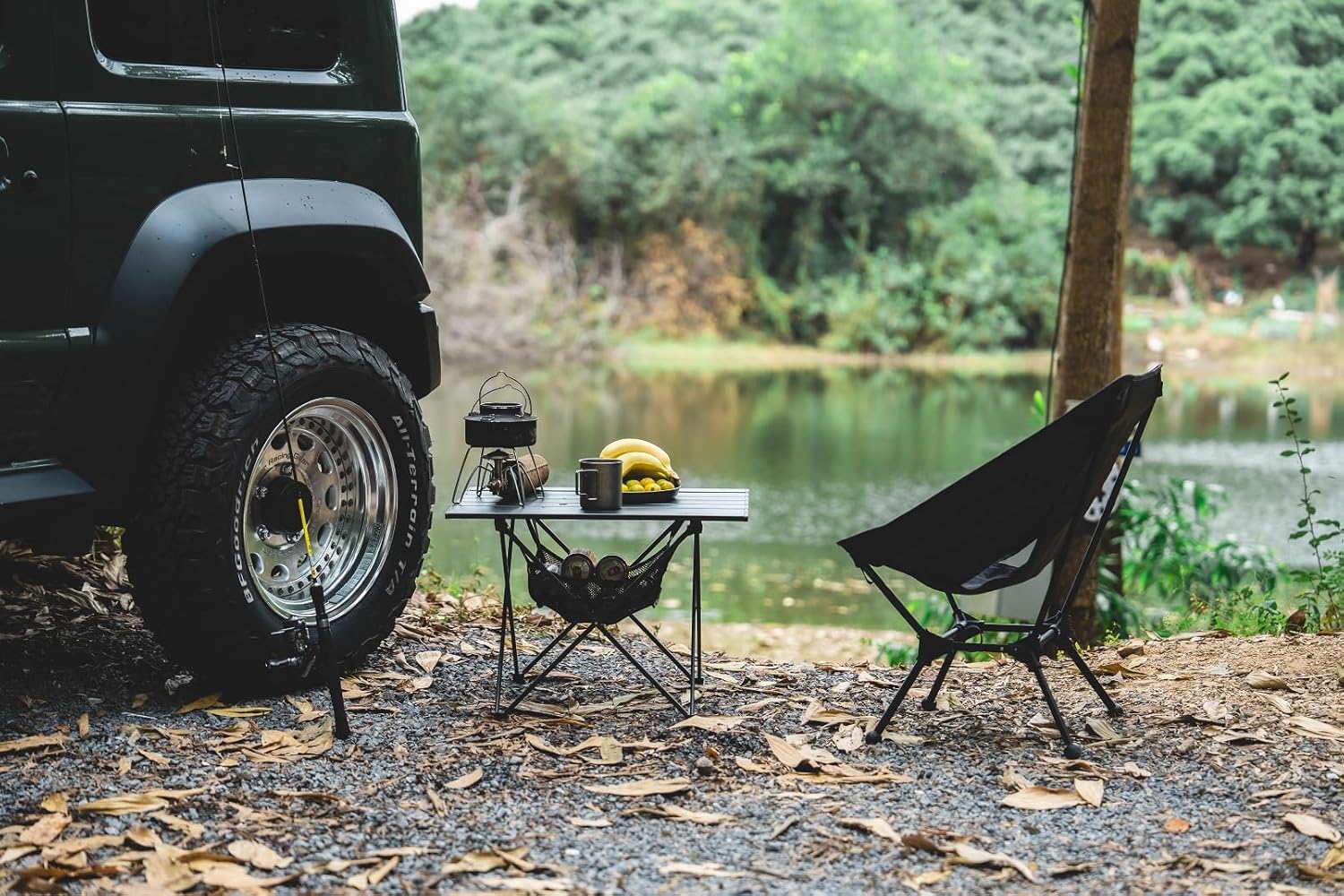 OneTigris SWIFLY Portable Camping Table, Lightweight Folding Beach Table with Storage Net & Carry Bag for Outdoor Cooking, Hiking, Fishing, Picnic, Travel - Image 2