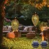 2 Pack Solar Lantern Lights, Vintag...