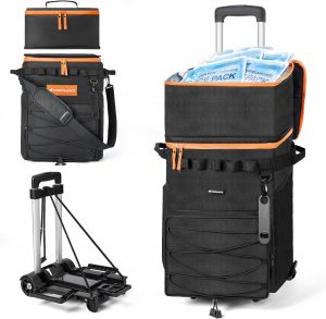 Odoland Cooler Box on Wheels, Leakp...