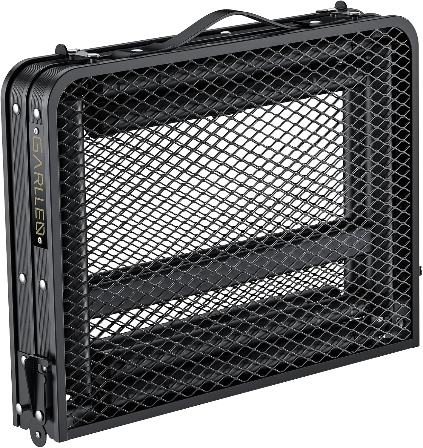 GARLLRN 2ft Folding Grill Table Max Height 70cm, 3-Height Adjustable Camping Table with Heat-Resistant Mesh Tabletop, Portable Aluminum Picnic Tables for BBQ, Camping, Outdoor, 22.8"L x 15.7"W - Image 9