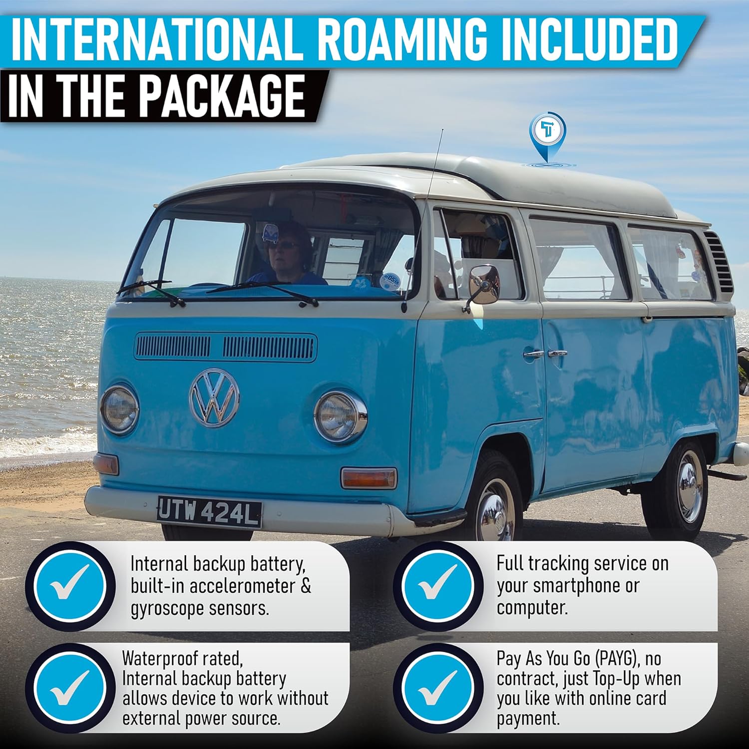 FMT100+ GPS Tracker - Real Time Vehicle Tracker Device - Van, Motorcycle, Caravan, Motorhome, Tractor, Coach, Bike & Car Tracker - Pay As You Go, 12-24V Self Install Including SIM & Data - Image 5