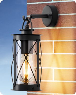 EDISHINE Vintage Wall Light, Outdoo...
