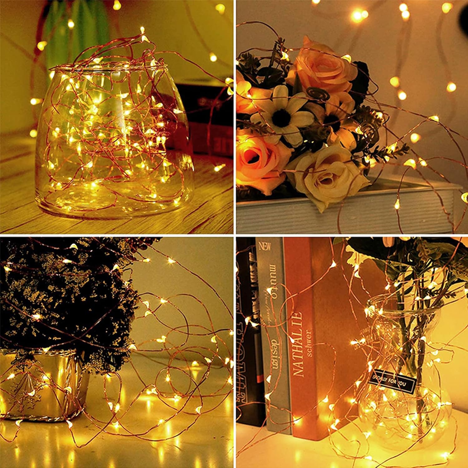 Jsdoin Fairy Lights, 50 LED Battery Operated String Lights Copper Wire Light for Indoor Outdoor Lighting, Bedroom, Wedding Decor, Party, Christmas, Tree Decoration(5M/16ft,WarmWhite) - Image 7