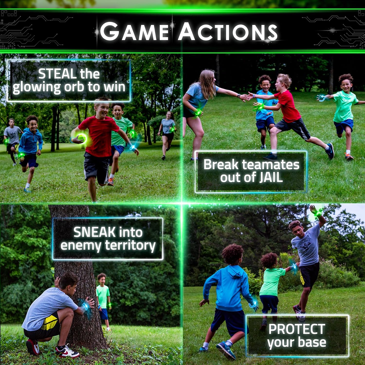 Redux: The Original Glow in The Dark Capture the Flag Game | Ages 8+ | Outdoor Games for Kids and Teens | Birthday Gift | Party Games for Kids 8-12+ | Alternative to Laser Tag Guns and Flag Football - Image 2