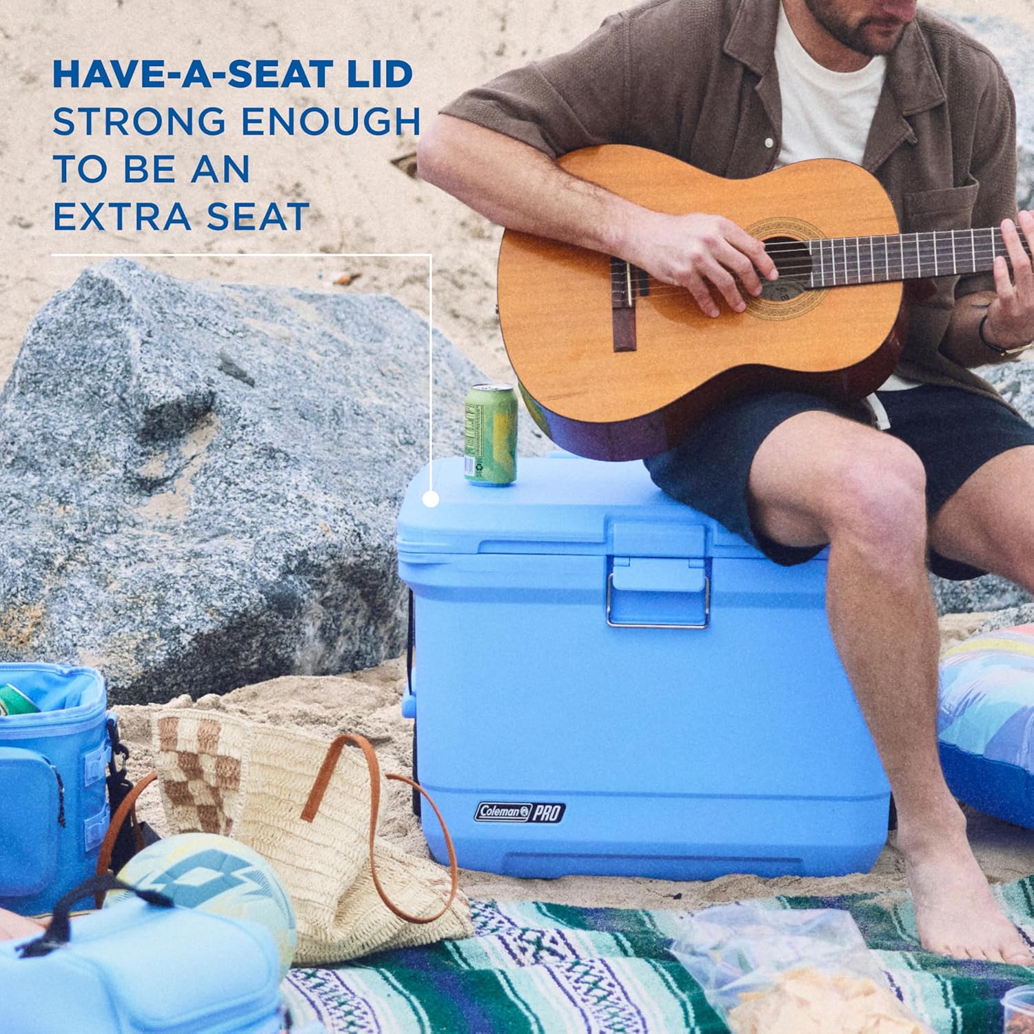 Coleman PRO Heavy-Duty Insulated Hard Cooler with handles | large capacity | Keeps Ice for up to 4 Days | Full foam insulation | Large Durable Portable Cool Ice Box for Rugged Outdoor Use & Jobsites - Image 8