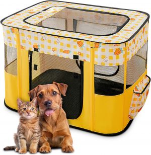 ALLSOPETS Cat Playpen for Dog, Fold...