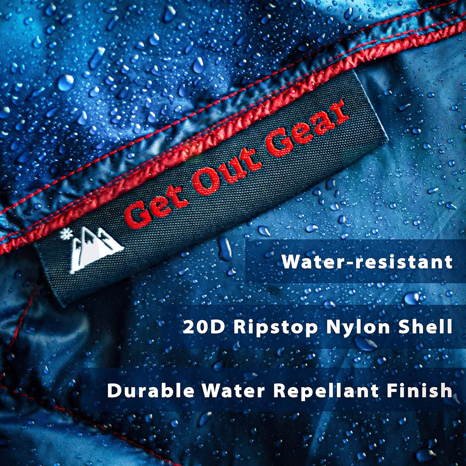 Get Out Gear Down Camping Blanket - Outdoor Lightweight Packable 650 Fill Power Down Blanket Compact Waterproof and Warm Backpacking Quilt for Camping Hiking Travel Hammock - Image 8