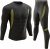 UNIQUEBELLA Mens Thermal Underwear Set Long Sleeve Tops Long Johns Thermal Base Layer Bottom Fleece Lined Quick Drying