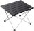Portable Camping Table, Lightweight Folding Table with Aluminum Table Top and Carry Bag, Easy to Carry, Perfect for Outdoor, Picnic, Cooking, Beach, Hiking, Fishing (Black, Small)