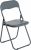 Harbour Housewares Padded Folding Chair – Solid Grey – Pack of 1 – Easy Store Metal Frame Foldable Desk Chair for Office, Dining, Kitchen