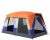 Outsunny 6-7 Man Camping Tent with 2 Rooms, 3000mm Waterproof Family Tent with Sewn in Groundsheet and Top Light Hook, Portable with Bag, for Fishing Hiking Festival