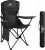 Camping Chair Lightweight Folding Portable Camping Chair with Cup Holder and Side Pocket Outdoor Folding Chair 120kg Capacity Fishing Chair for Outdoor, Fishing, Picnics and Travel Adventures Black