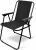 Folding Metal Beach Camping Chair Portable Garden Armchair – Foldable Lightweight Outdoor Picnic Seat | UK (Black)