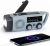 Emergency Radio with Solar/Hand Crank/Battery Powered Radio, 2000mAh Power Bank Wind Up Radio AM/FM/SW IPX5 Survival Kit, LED Torch & SOS Alarm for Outdoor Camping/Power Cuts Survival Equipment