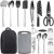 Kyraton Camping Cooking Set 15 Pack, Camping Cookware, Camping Essentials, Portable Camping Kitchen Utensil Set, Ldeal For Backpacking, Barbecuing, Camping And Hiking Trips.