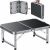 HOMGEN 2ft Small Folding Table Camping with 3 Adjustable Heights, 58x40cm Aluminum Portable Foldable Table Lightweight Picnic Table for Outdoor Indoor Kitchen Garden, 3 Height (25/47/70cm)