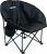 MoverX Lightweight Moon Camping Chair, Padded Armchair, Folding Chair, Camping Chairs for Adults, Foldable Garden Outdoor Picnic Festival Camp Chairs, Comfy with Pocket, Black