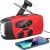SOLARBABY Weather Radio,Solar Radio, Emergency Hand Crank Self Powered AM/FM Solar Weather Radio with LED Flashlight, WB Radio with Battery Backup, 2000mAh Emergency Power Bank for Smart Phone