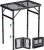 GARLLRN 2ft Folding Grill Table Max Height 70cm, 3-Height Adjustable Camping Table with Heat-Resistant Mesh Tabletop, Portable Aluminum Picnic Tables for BBQ, Camping, Outdoor, 22.8″L x 15.7″W