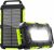 Solar Power Bank 26800 mAh PD 15 W Portable Solar Charger USB C Outdoor Waterproof External Battery with LED Light and 3 Outputs for Tablets Smartphones Outdoor Camping and More Green