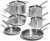 Made In Cookware – 10 Piece Stainless Steel Pot and Pan Set – 5 Ply Clad – Includes Stainless Steel Frying Pans, Saucepans, Saucier and Stock Pot W/Lid – Professional Cookware – Made in Italy