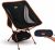 TREKOLOGY YIZI GO Camping Chair for Adult – Compact, Foldable, Lightweight 0.9 kg, 136 kg Capacity, Durable Aluminum, Quick Setup, Ideal for Backpacking, Beach, and Outdoor Adventures (Black)