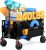 300L Large Trolley on Wheels, Heavy-Duty Folding Camping Trolleys with All-Terrain Wheels, 440 lbs Capacity, Compact Festival Trolley for Camping, Beach, Sports, and Outdoor Hauling