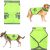 Bright Yellow Green Hi-Vis High Visibility Fluorescent Dog Pet Puppy Safety Vest 5 Sizes Reflective Top Hi Vis Night Jacket Coat Shirt Size S
