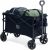 TIMBER RIDGE Festival Trolley on Wheels, 200L Large Capacity Foldable Camping Trolley with Adjustable Handle, Heavy Duty Storage Wagon Cart for Outdoor Garden Picnic Shopping Beach