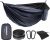 Overmont Double Layers Camping Hammock German TUV Certificated Portable Outdoor Hammock Lightweight for Backpacking Hiking Sports Travel with Tree Straps (Orange+black, 270x140cm)