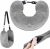 Stuffable Neck Pillow for Travel, Travel Pillow Stuffable with Clothes, Travel Neck Pillows With Adjustable Straps for Essentials Extra Luggage(Grey)