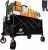 Favoyard 220L Large Capacity Festival Trolley, Heavy Duty Garden Wagon Cart, Folding Camping Trolley with All-Terrain Wheels and Adjustable Handle for Beach Garden Outdoor Camping Shopping, Black