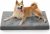 Bedsure Orthopedic Dog Bed Medium – 89x56x7cm Washable Dog Crate Bed with Non-Slip Bottom and Removable Washable Cover, Egg Crate Foam Pet Mattress, Grey