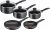 Tefal Origins Stone 5 Piece, Non-Stick, Pots & Pan Set, All Hobs Compatible Except Induction, (16/18/20CM Saucepans with Glass lids, 20/24CM Frying Pans)