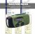 2000mAh Wind Up Solar Radio, Emergency Portable Hand Crank Weather Radio, Rechargeable Power Bank, 2 mode LED torch with SOS Alarm LED Flashlight, USB Phone Charger, for emergencies, camping (green)