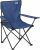 Trail Folding Camping Chair, Lightweight Outdoor Chair with Cup Holder Armrest, Heavy Duty Tubular Steel Frame, Fast-Drying Polyester, Carry Bag, 100kg Capacity (Blue)