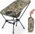 MARCHWAY Lightweight Folding Camping Chair with Spring Lock, Stable Compact Portable for Outdoor Camp, Travel, Beach, Picnic, Festival, Hiking, Backpacking (Lowback Camo)