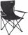Trail Folding Camping Chair, Lightweight Outdoor Chair with Cup Holder Armrest, Heavy Duty Tubular Steel Frame, Fast-Drying Polyester, Carry Bag, 100kg Capacity (Black)