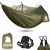 COVACURE Camping Hammock with Mosquito Net, Ultralight 210T Parachute Nylon with Two 10FT Tree Straps for Outdoor Camping Accessories